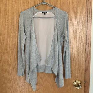 Cardigan - size small - gray & white